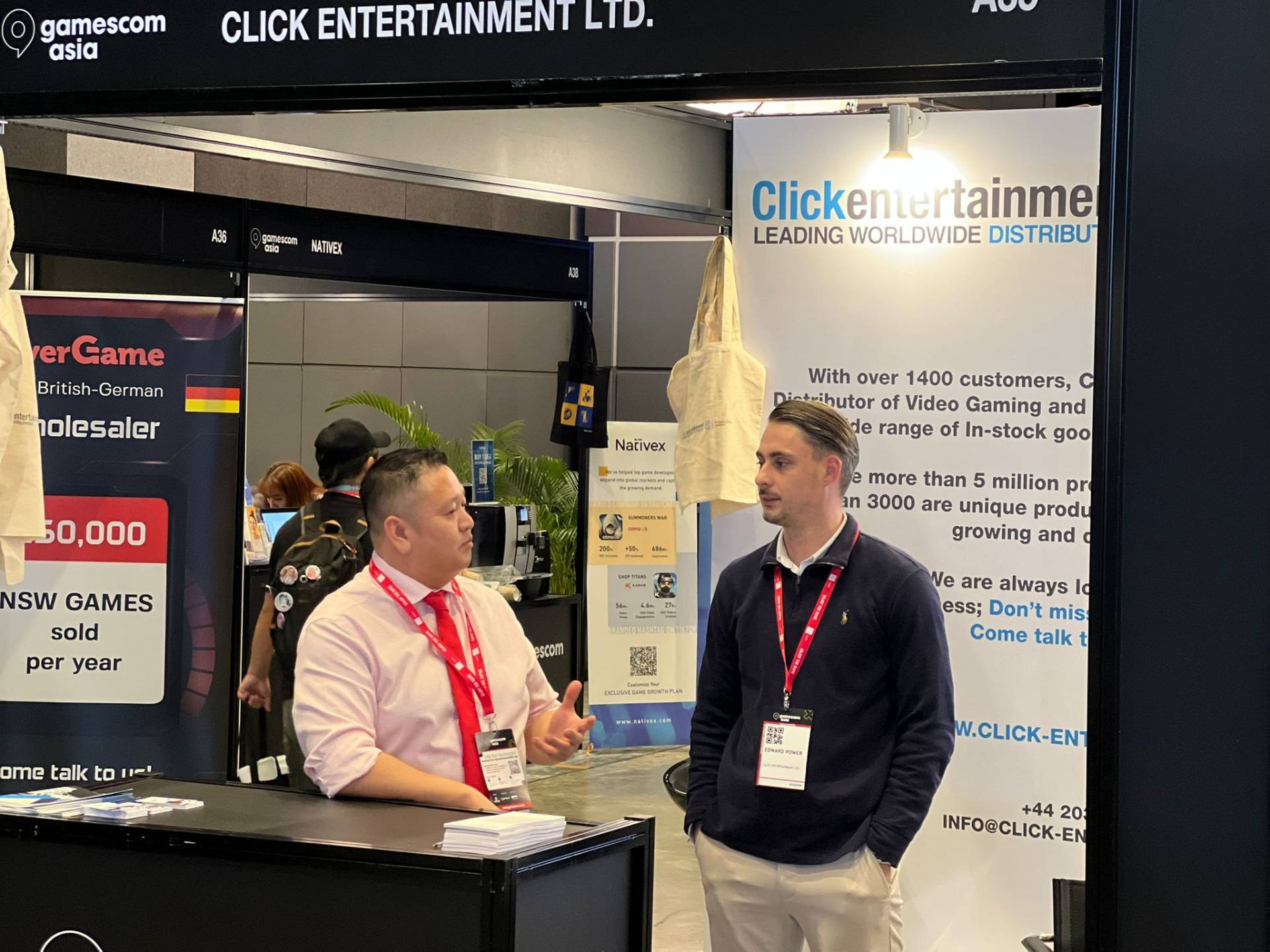 Click Entertainment at Gamescom Asia 2022